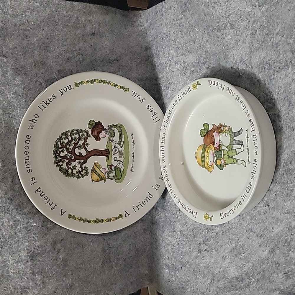 Vintage Johnson Bros. Childs plate and bowl